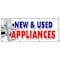 Signmission NEW & USED APPLIANCES BANNER SIGN refrigerator washer dryer delivery B-96 New & Used Appliances - alternate 1
